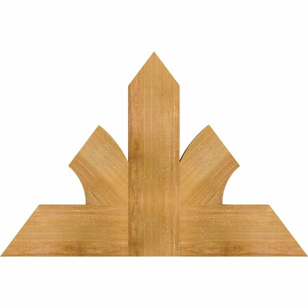 Ekena Millwork Richland Rough Sawn Timber Gable Bracket, Western Red Cedar, 36"W x 24"H x 2"D x 6"F, 16/12 Pitch GBW036X24X0206RIC00RWR